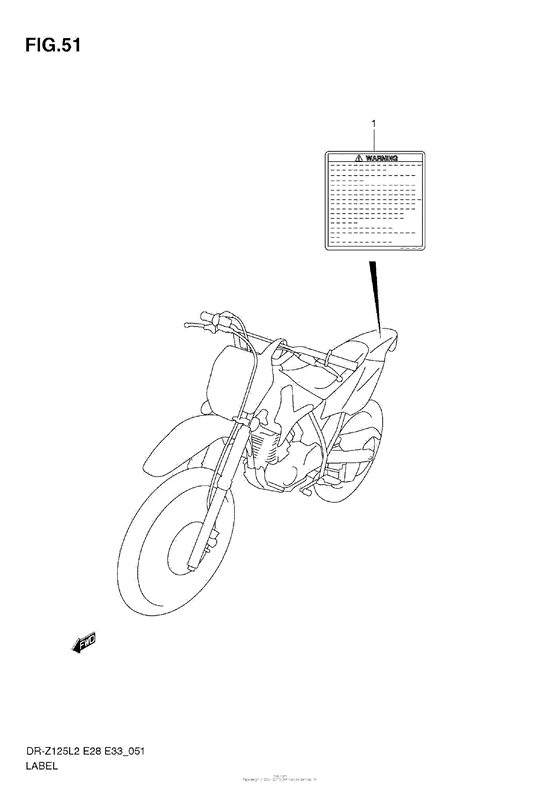 Label (Dr-Z125L E28)