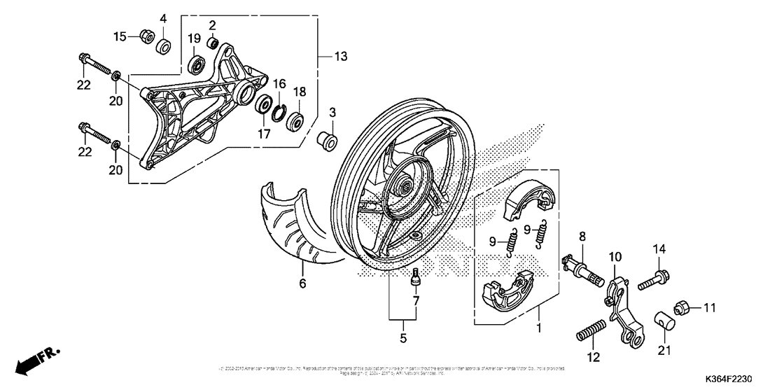 Rear Wheel + Swingarm