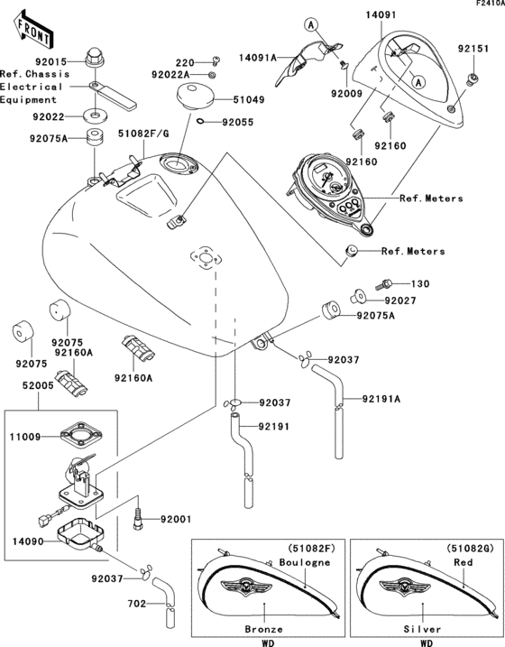 Fuel tank(1/2)(vn1500-n3h)