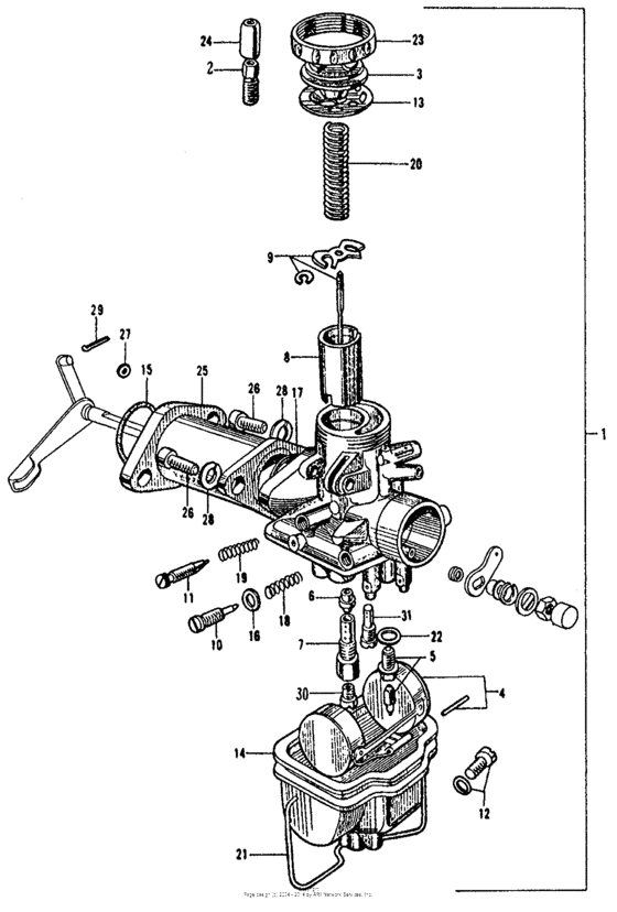 Cb/cl160left carburetor