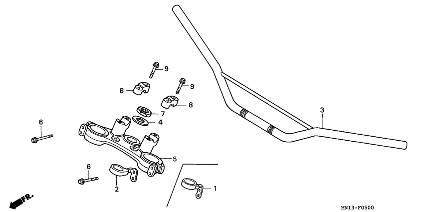 Handle pipe/top bridge