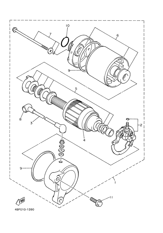 XJ600S Стартер