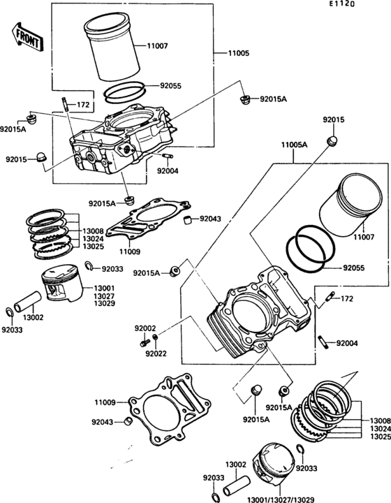  Цилиндр и поршни