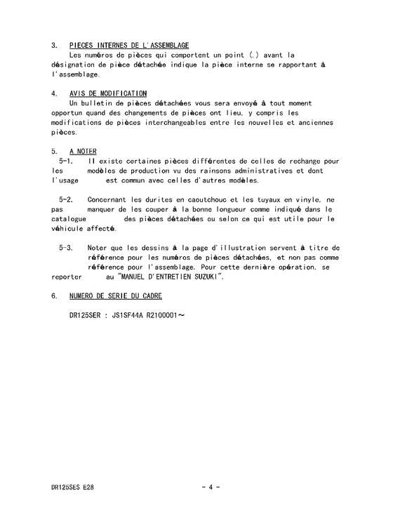 DR125 Catalog preface