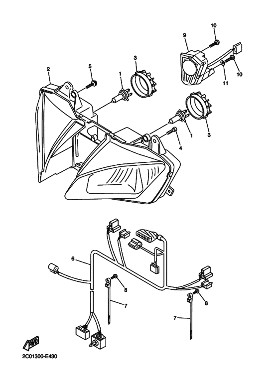YZF-R6 Phare