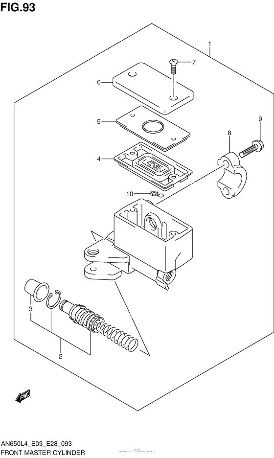 AN650 Главный тормозной цилиндр