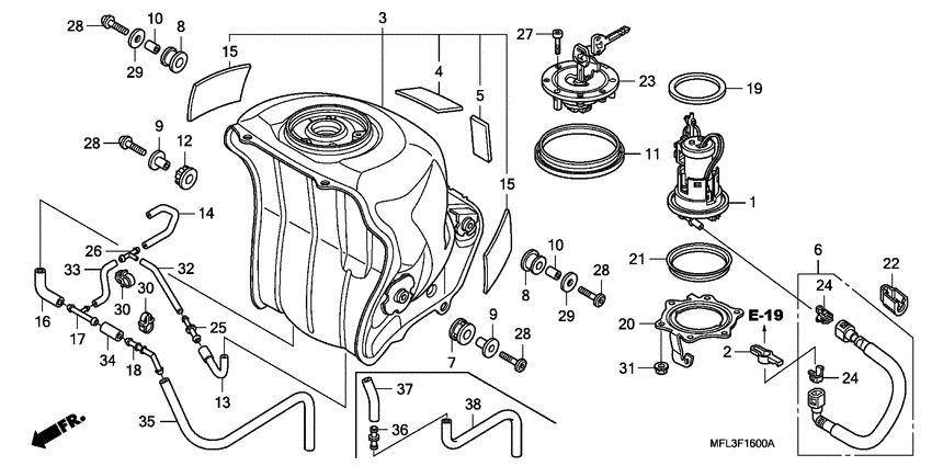 Fuel tank/fuel pump