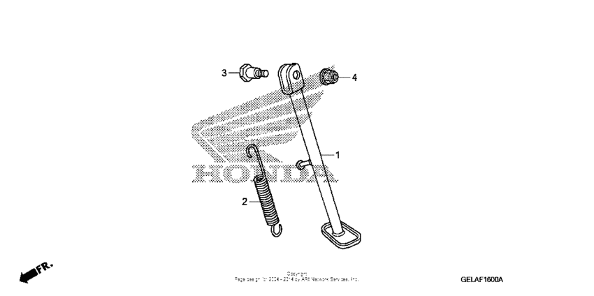 CRF50F Подножка