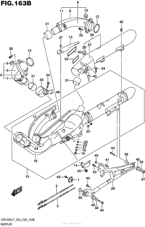 Muffler (Vzr1800Bzl7 E03)