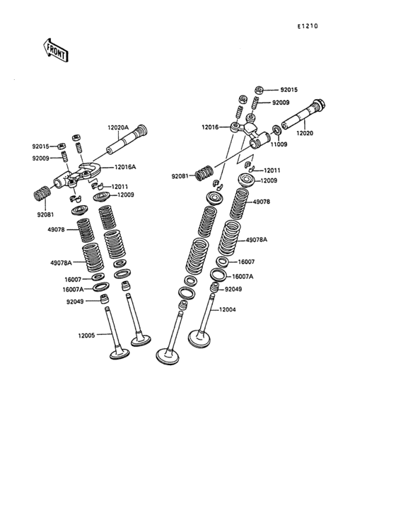 KL250 Клапана
