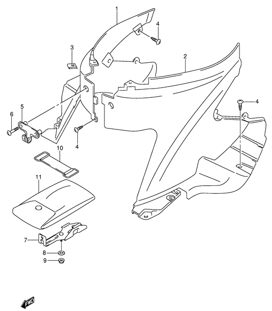 UE150 Front cover shutter