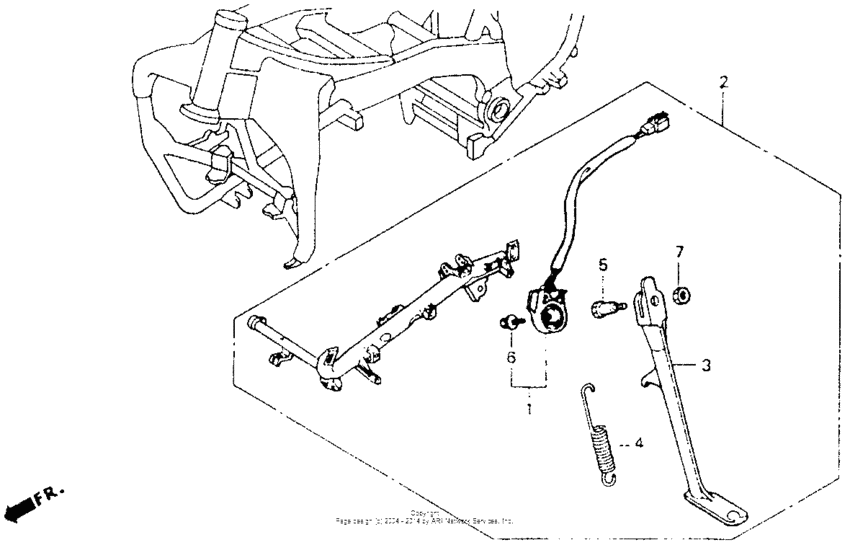 Sub frame set 92