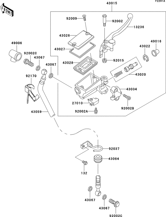 Front master cylinder(er500-a2/a3)