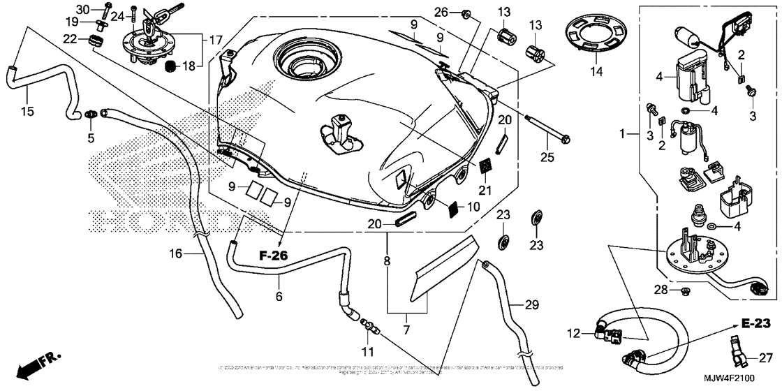 Fuel Tank + Fuel Pump