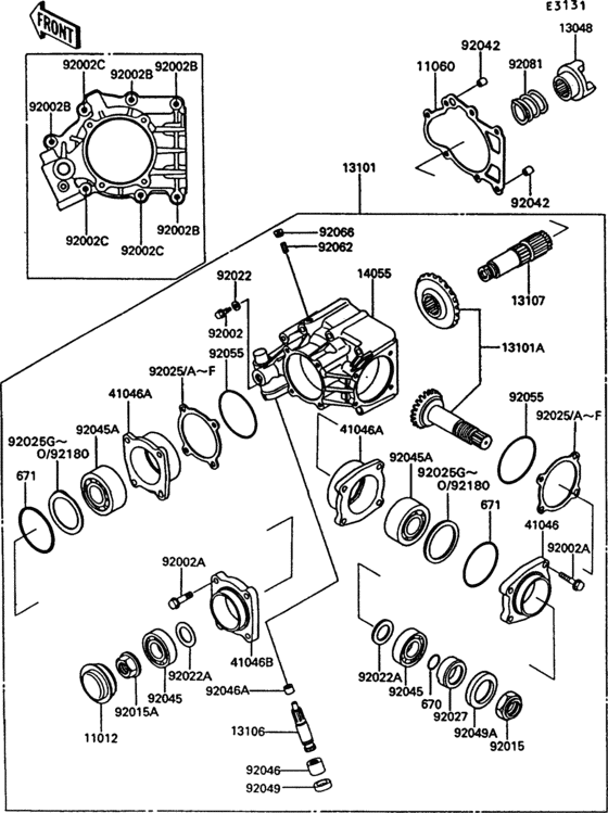  Front bevel gear(1 / 2)