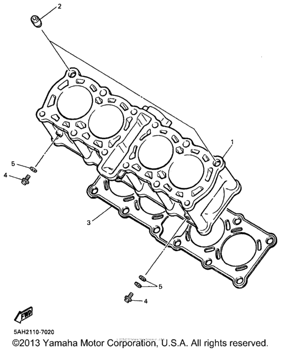 YZF600RK Цилиндры