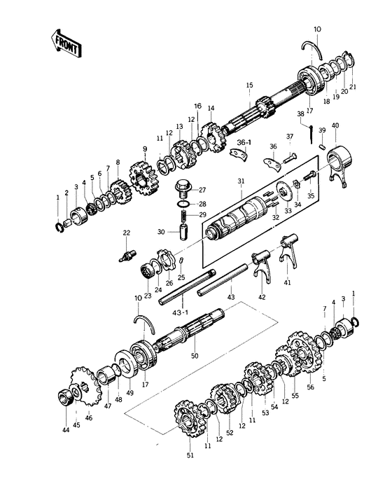 Transmission/change drum