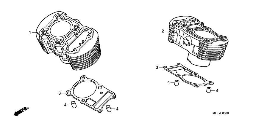 VT750C2F Цилиндр