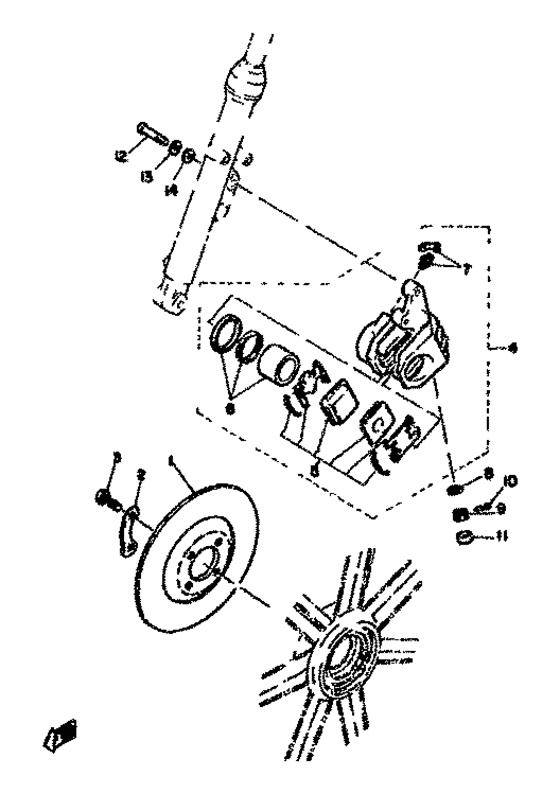 Disk brake. caliper