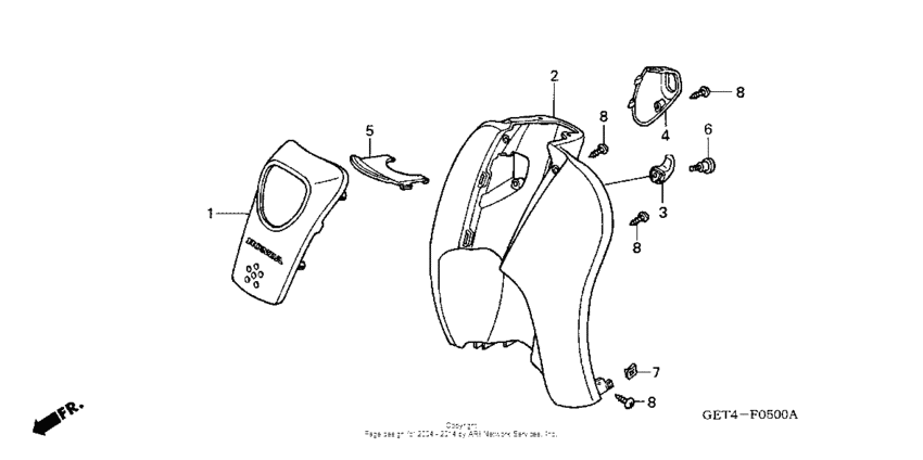 Front cover + leg shield