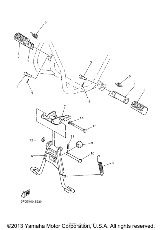 PW50X Подножки