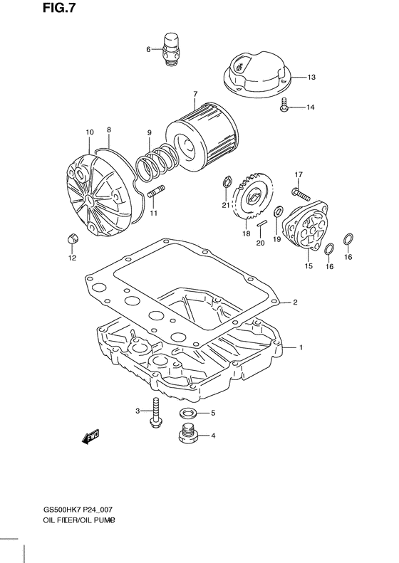 Oil filter-oil pump