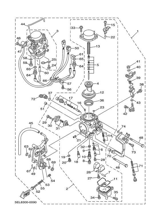 XVS1100 Карбюратор