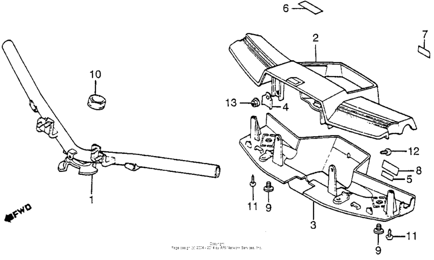 Handlebar + handlebar cover