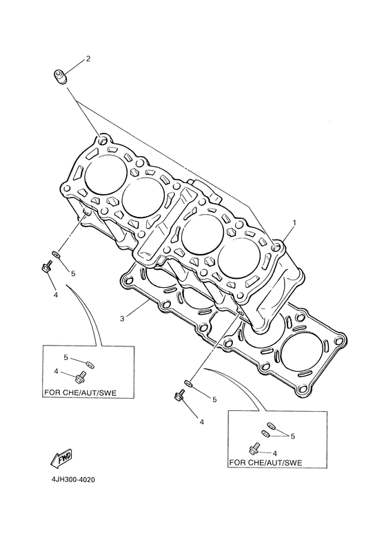 YZF600R Цилиндры
