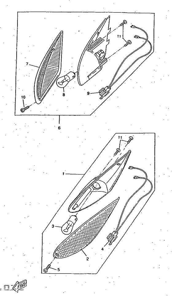 CW50RS Поворотники