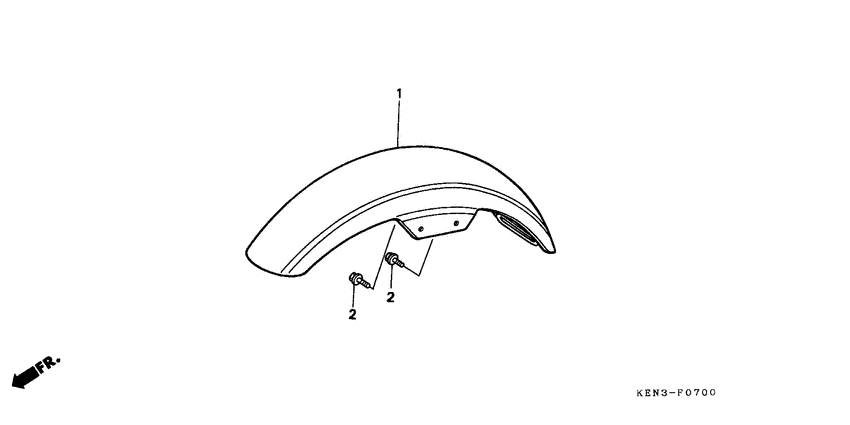 CMX250C Переднее крыло