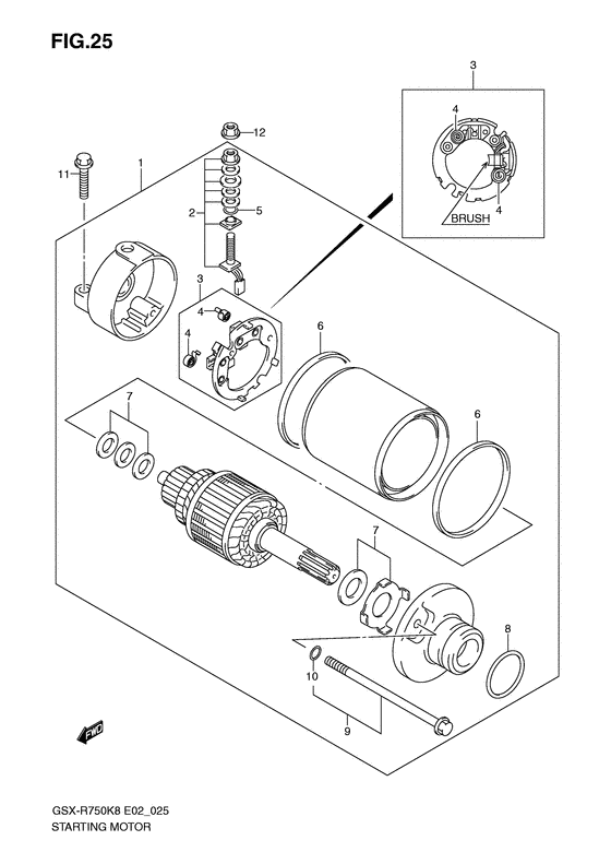 GSX-R750 Стартер