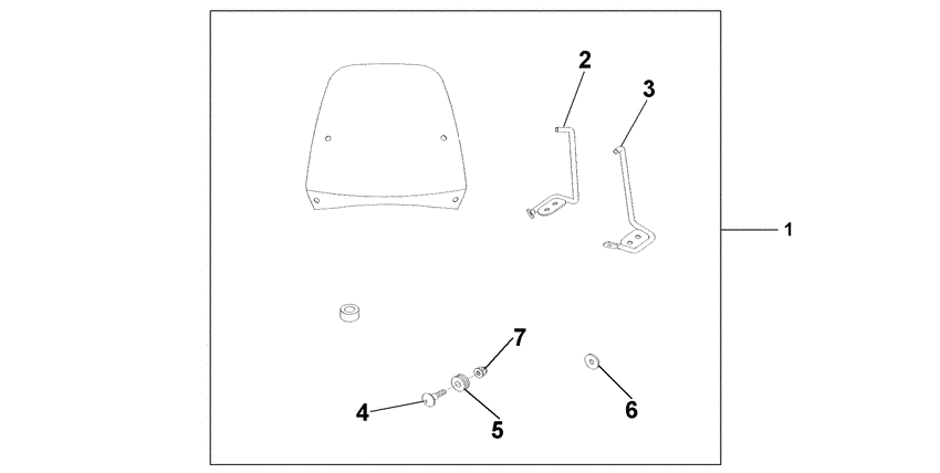 SCV100F Ветровое стекло