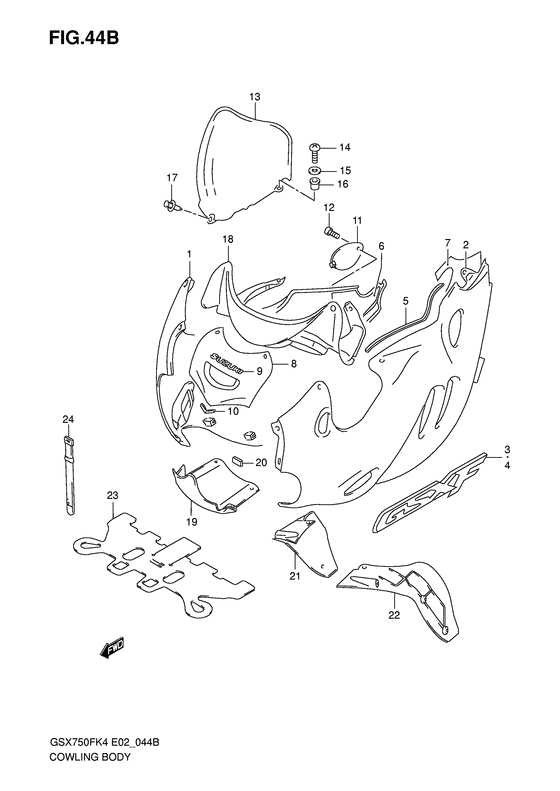 Cowling body