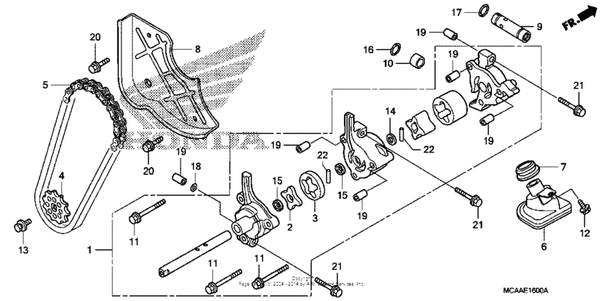 GL1800 (ABS) Масляный насос
