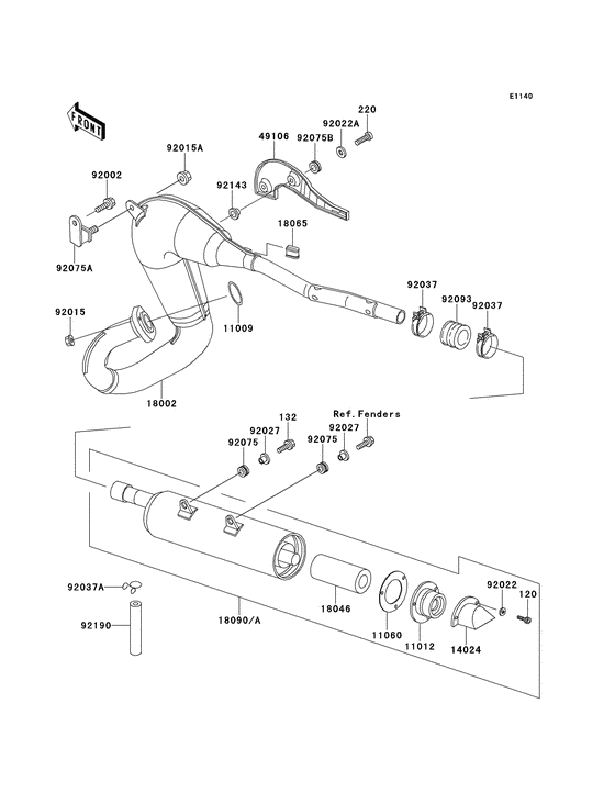 Muffler comp