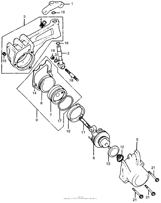 Front brake caliper 77
