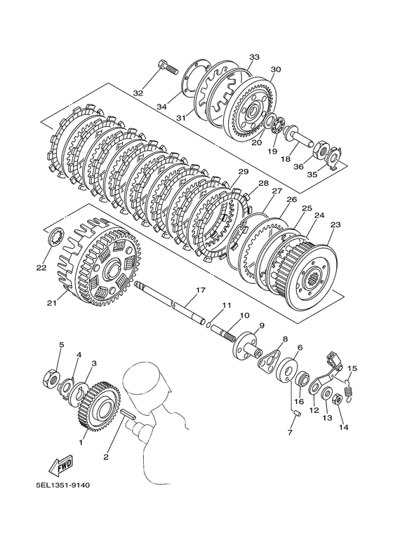 BT1100 Сцепление