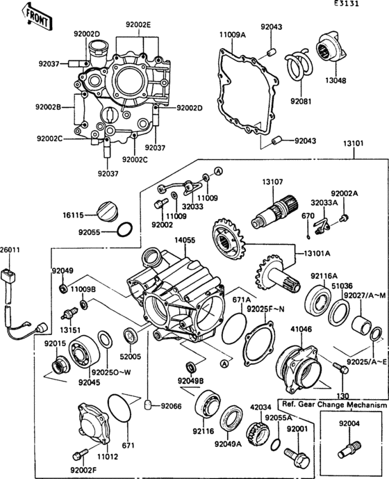 Front bevel gear(1/3)