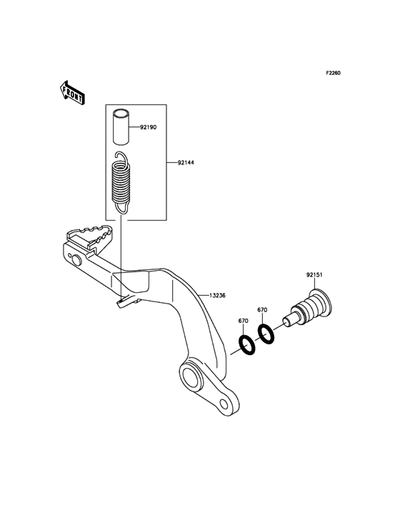  Педаль тормоза