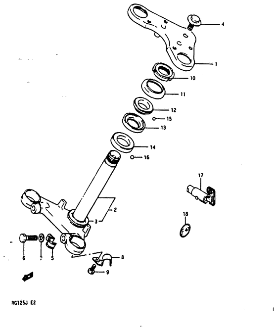 RG125 Траверса нижняя