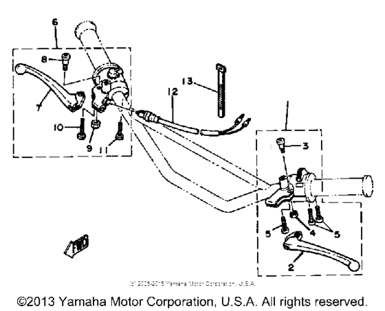 DT100K Handle switch-lever