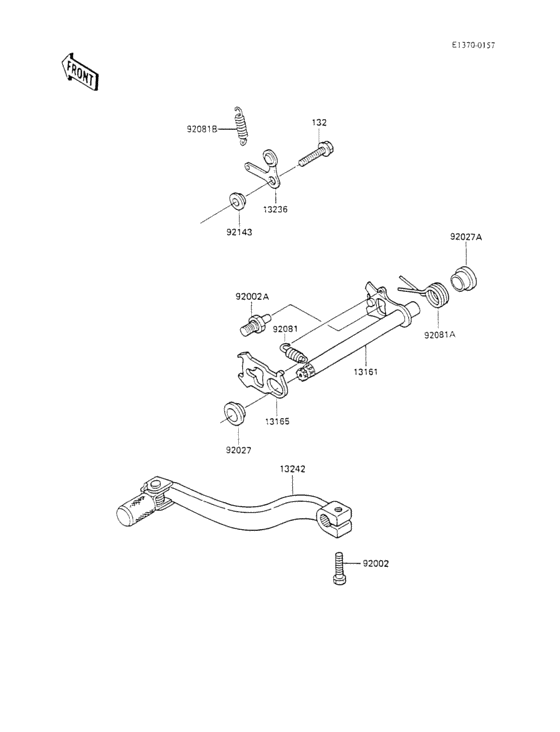 KX100 Механизм переключения передач