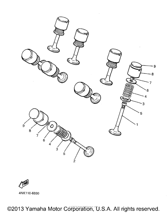 XVZ13AJC Клапана