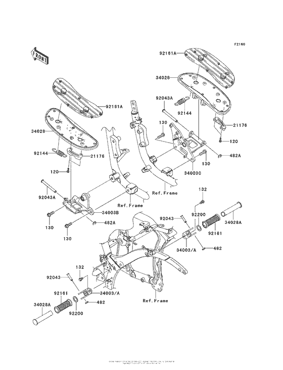 VN900 Подножки