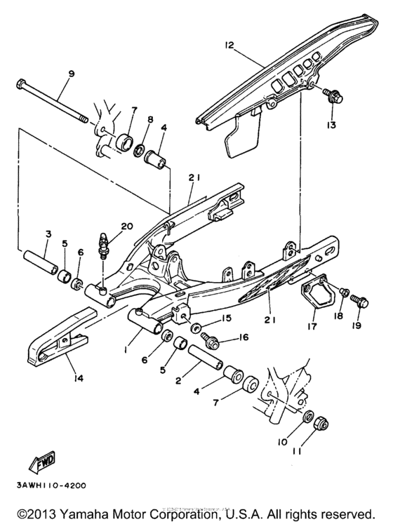TW200KC Бугель