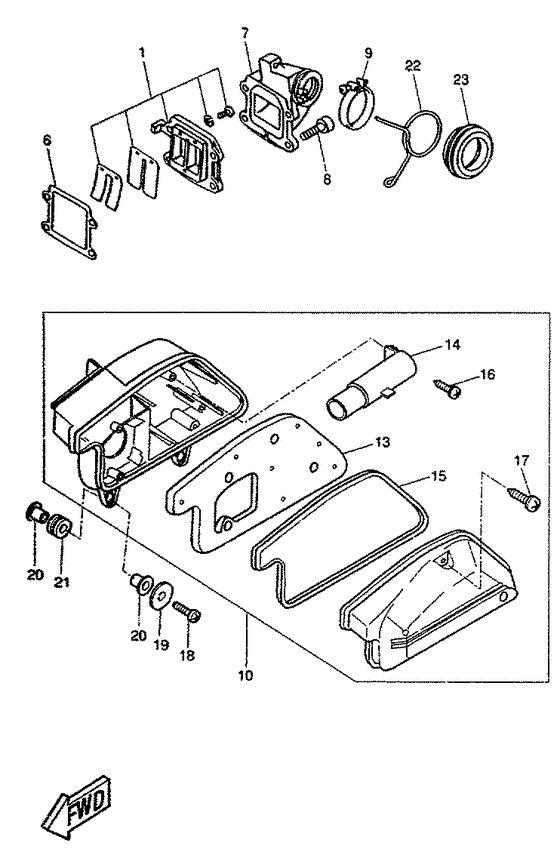 CW50RS Впускная система