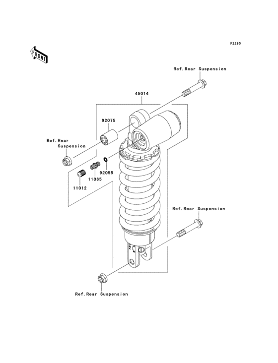 ZX600 Амортизатор