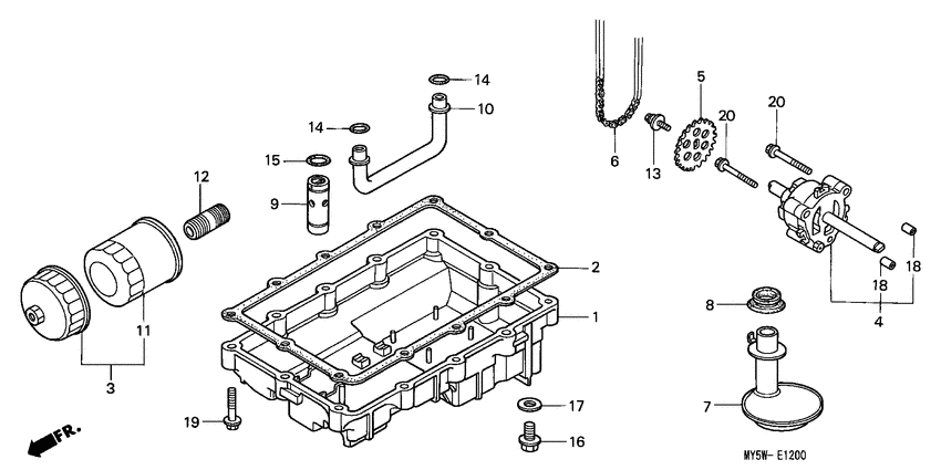 Oil pump/oil pan