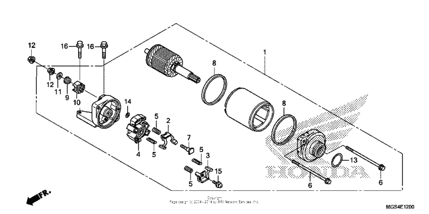 NC700X Стартер